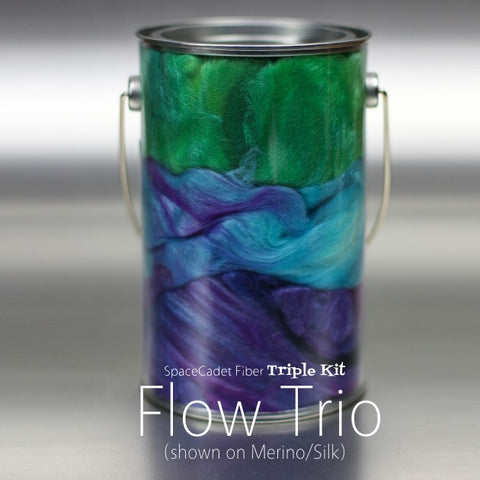 Hand-Dyed Fiber Triple Kit